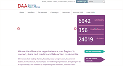 Desktop Screenshot of dementiaaction.org.uk