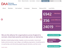 Tablet Screenshot of dementiaaction.org.uk